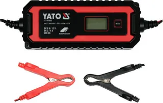 Зарядний прилад мережевий з LCD дисплеєм 230В YATO до акумуляторів 6V-2А 12V-4А, макс. 240 AГод