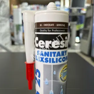 Герметик силіконовий санітарний Ceresit CS25 темно -коричневий (шоколад) №58 280