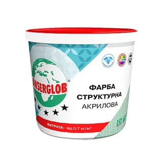 Фарба Anserglob структурна акрилова 14кг