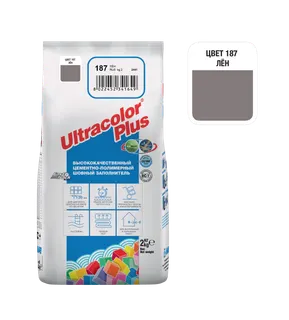 Затірка для плитки Mapei Ultracolor Plus 187 2 кг Льон
