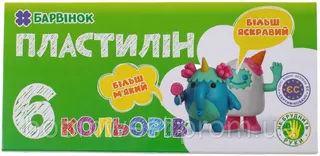 Пластилин 6 кол. "Барвінок" 6-430