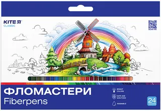 Фломастери "Class" 24 кольорів 