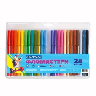 Фломастери "Centropen" на 24 кол.№7790