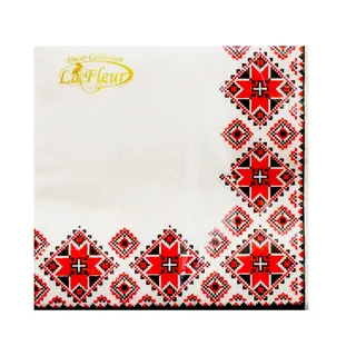 Серветка ТМ "La Fleur " 33*33 2шар. (20шт) Кольорові малюнки