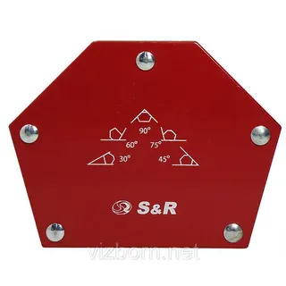 S&R Магнітний тримач 23 кг 5-кутний 30˚, 45˚, 60˚, 75˚, 90˚ для зварювання