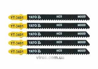 Полотно для лобзика YATO 10TPI (5шт) ПОШТУЧНО