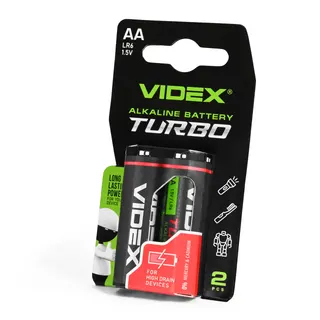Батарейка Videx LR6/AA Turbo (пальчики) ціна за 1шт