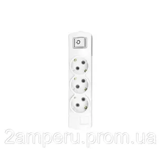 Колодка VIOLUX 3вх б/з 3 вимикачем