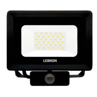 LED прожектор Lebron LF-10S, 10W, 6500K, 800Lm, 230V, д.руху IP65