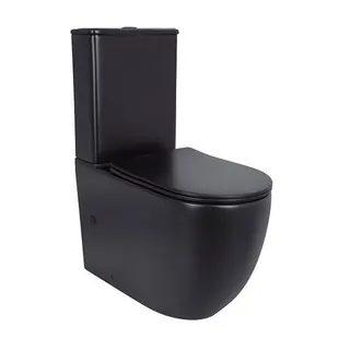 Унітаз підлоговий Robin Ultra Quiet Matt Black Qtap