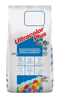 Затірка для плитки Mapei Ultracolor Plus 127 2 кг Арктичний Сірий