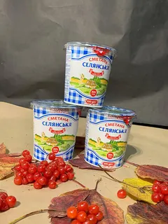 Сметана Селянська 20% 350гр