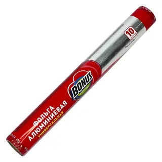 Фольга алюм. 10 м  БОНУС