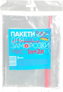 Пакети д/заморозки 1+2л 10+2шт ФБ 
