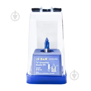 Фpеза для деревини S&R пазова 9,52х38.1мм хв.8мм подовжена