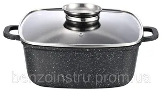 Каструля GUSTO покриття Marble квадр 22*9,5см/3,5л.