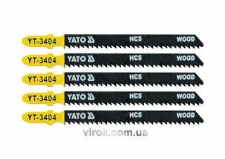 Полотно для електролобзика(дерево) YATO, l=100мм, 10TPI ПОШТУЧНО