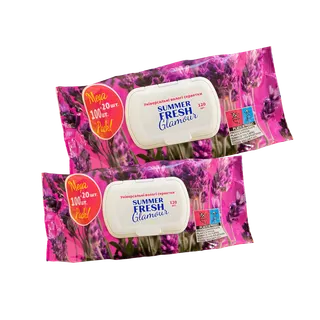 Серветки вологі Summer Fresh Mega Pack 120 шт