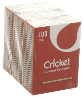 Сірники  Безпечні Cricket уп 3шт
