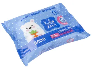Серветки вологі Baby Zaya Алое 24 шт