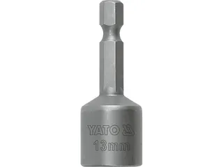 Насадка торцева магнітна 6-гранна YATO : HEX M7 x 48 мм, HEX Ø= 1/4"