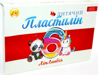 Пластилин 6 кол. 110гр Ліпландія/Пластіленд/Тетрада