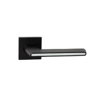 Ручка дверна на розетці KEDR R21.190 MBP/WH квадрат