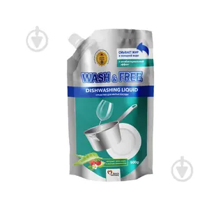 Засіб д/пос WASH@FREE Алое/Суниця 1л