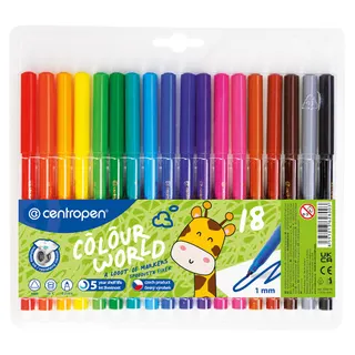 Фломастери "Centropen" на 18 кол.№7790/7550