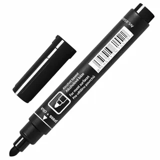 Маркер "Centropen" №8566 чорн. товст. кругл