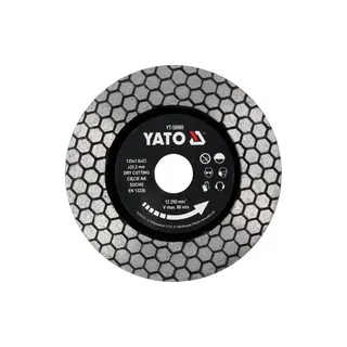 Диск відрізний алмазний по фарфору і граніту YATO Ø= 125/22.2x 1.8 мм, сухий різ