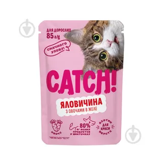 Корм для котів Мяу Желе Яловичина овочі 85г
