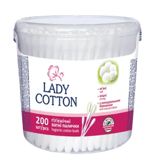 Ватні палички 100 шт Lady Cotton п/ет