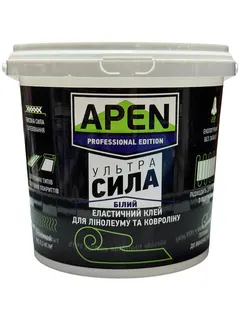 Клей для підлогових покриттів APEN "Ультра сила" акриловий білий3 кг