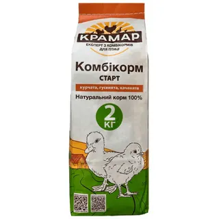 Комбікорм Крамар/Доброкорм Курчата/Каченята/Гусенята  2-6 старт  2 кг