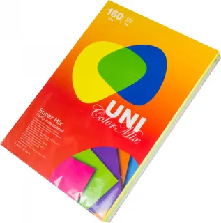 Папір кольоровий А-4 "Uni Color Super Mix"