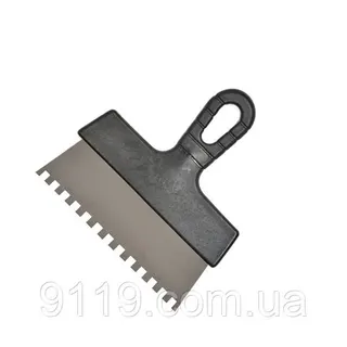Шпатель зубчастий 150*6*6мм, Україна