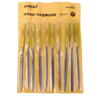 Набір надфілів 10шт 140мм SIGMA (4409831)