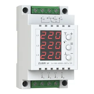 Реле напруги 3ф 5А 3F ZUBR